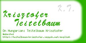 krisztofer teitelbaum business card